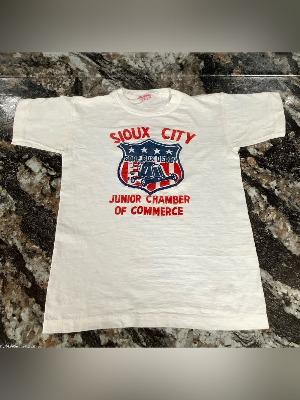 Rare 1960’s Soapbox Derby Sioux City Junior, Chamber of Commerce T-shirt